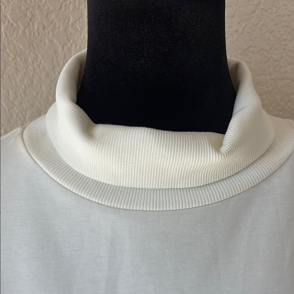 Haven Well Within Bone White Side Slit Turtleneck Sweater 0056 - Picture 2 of 9